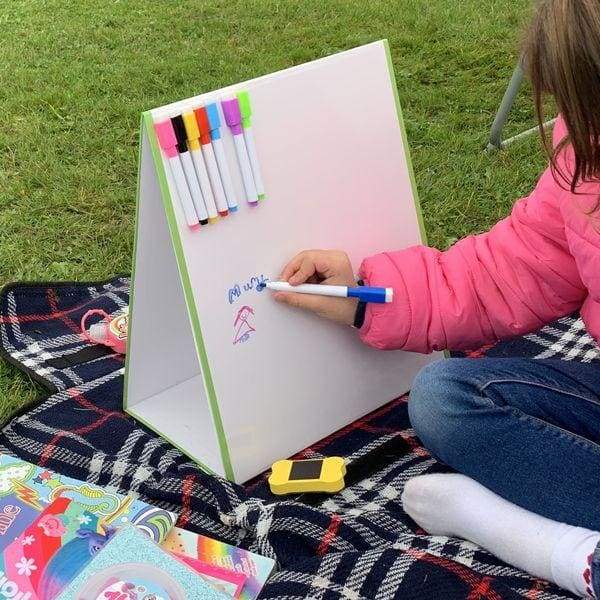 Tabletop Magic Magnetic Whiteboard Easel, A3 with 8 pens & eraser