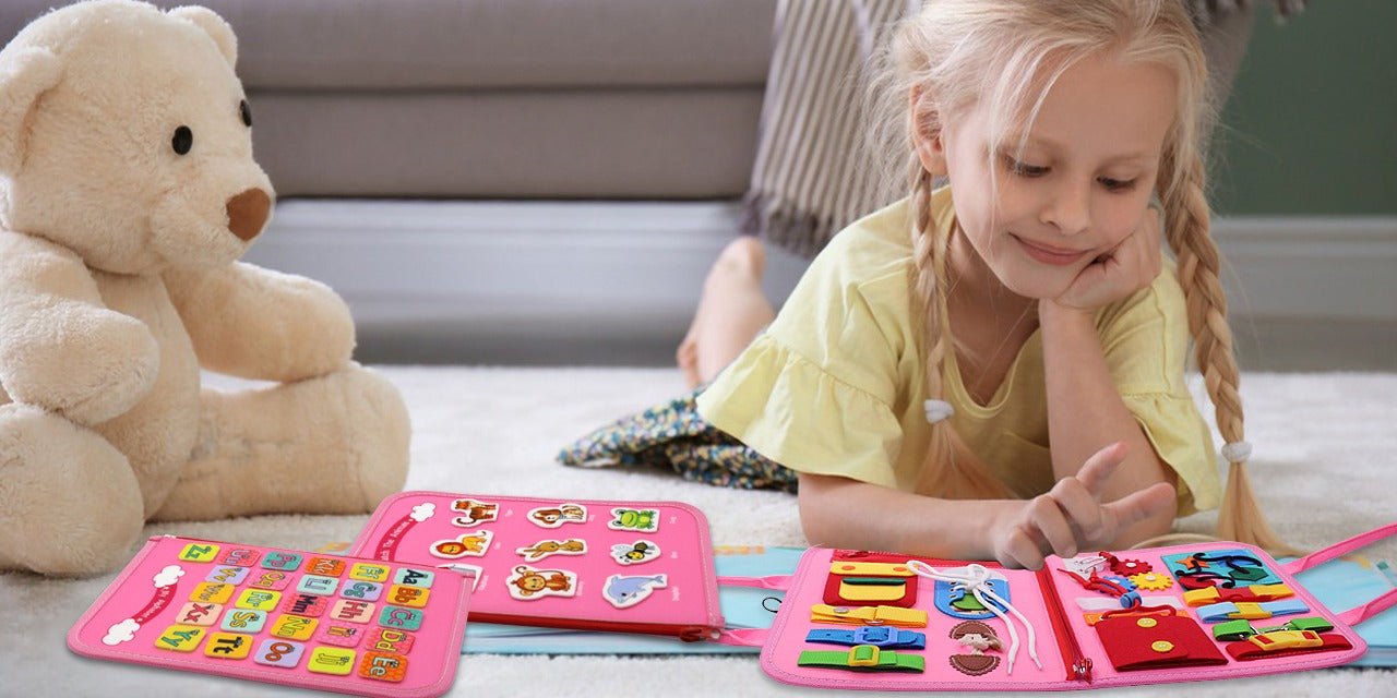 Upgraded Montessori Busy Board – Educational Toy for Toddlers